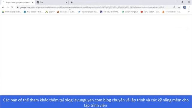 Bài 2: Cài đặt Bootstrap cho website смотреть онлайн