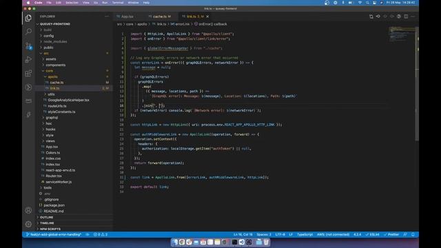 Handle errors easily in Apollo GraphQL using Reactive Variables in React (Queuey Devlog #2) смотреть онлайн