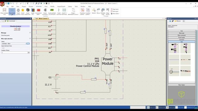 SOLIDWORKS ELECTRICAL - Schematics of a DIY Drone смотреть онлайн