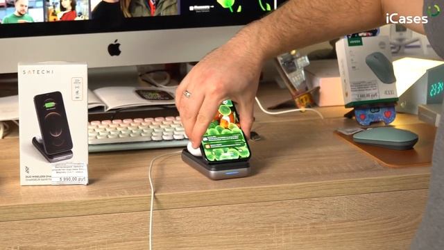 Складная док-станция Satechi Duo Wireless Charger Stand