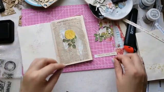 Блокнот растрепыш часть 1. Сборка и декор тетрадей. Запись эфира. ScrapMania смотреть онлайн