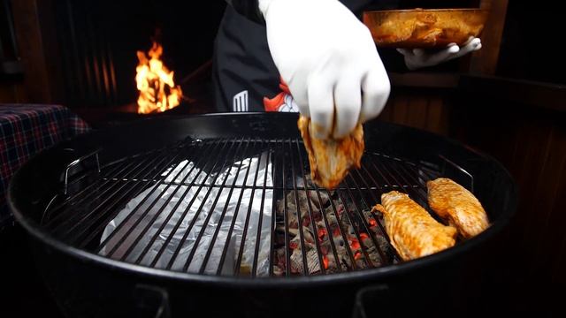 Острые крылышки на гриле. Просто и очень вкусно! смотреть онлайн