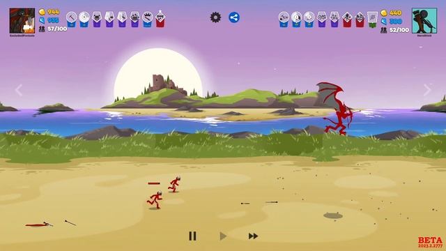 Stick war 3 - Order vs Mixed - ExcludedPretzels vs HeroStick смотреть онлайн