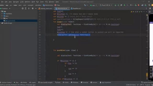 Calculator App Kotlin and Android Studios смотреть онлайн