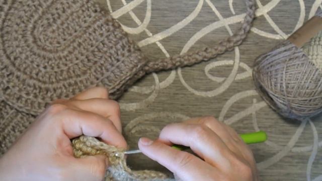 РЮКЗАК ИЗ ДЖУТА КРЮЧКОМ"!!!!! Рюкзак городского типа. МК смотреть онлайн