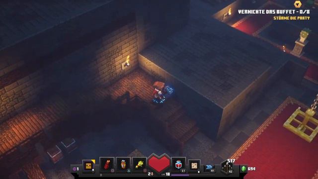 Minecraft Dungeons PS4 Deutsch #08 Die Hochblockhallen - Gameplay German смотреть онлайн