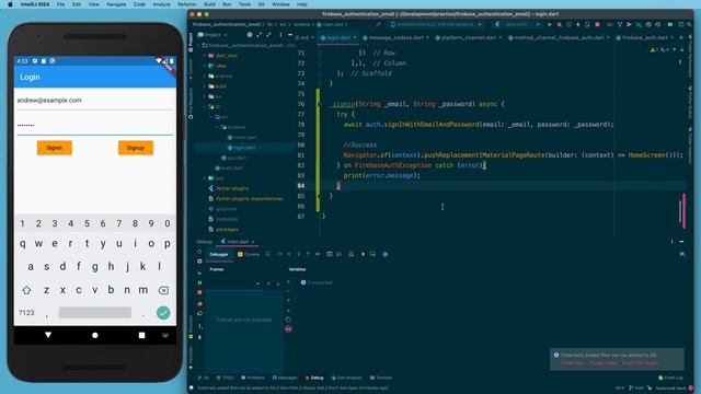 Flutter Firebase Authentication - Error Trapping смотреть онлайн