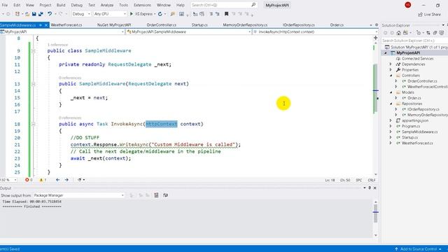 How to Create Custom middleware in asp net core 3.1 | Hindi смотреть онлайн