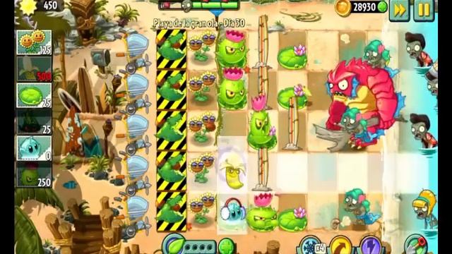 DAY 29, DAY 30, DAY 31 - Plants vs Zombies 2 (It's About Time) Big Wave Beach смотреть онлайн