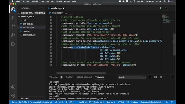 Instagram Bot for Like Follow and Comment using Python from Scratch | Instagram growth bot [Hindi] смотреть онлайн