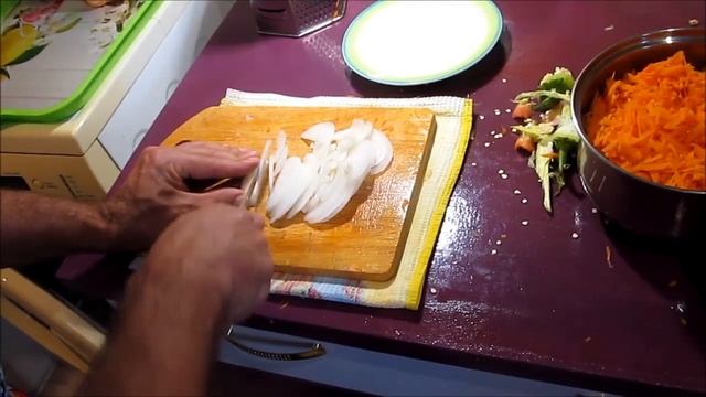 Корейка в апельсиновом соке с гарниром рис с болг. лечо. смотреть онлайн