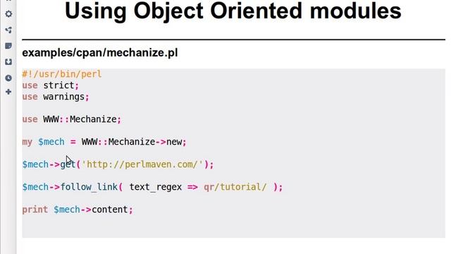 Beginner Perl Maven tutorial: 12.2 - Using object oriented modules in Perl (OOP) смотреть онлайн
