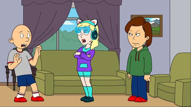 Classic Caillou changes Nynna's voice into a girl voice and gets Grounded смотреть онлайн