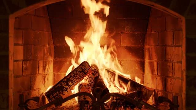 Огонь в камине. 10 часов релакса. Медитативное потрескивание огня. смотреть онлайн