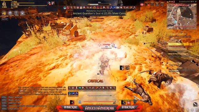Black Desert Warrior vs 3x LvL 60 Noobs 2K HD EU смотреть онлайн