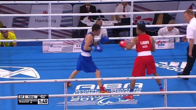 Quarterfinals (56kg) RAGAN Duke (USA) vs ZHANG Jiawei (China) смотреть онлайн