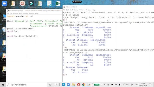 dataframe with loc and iloc смотреть онлайн