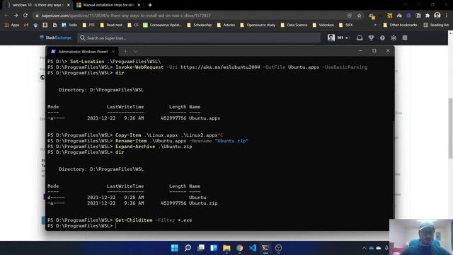 How to Install WSL2 & Ubuntu Linux on Windows 11 (non system drive) смотреть онлайн