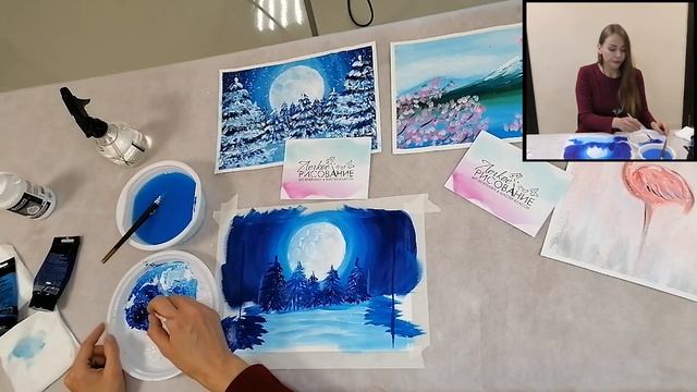 Мастер-класс ко Дню художника "Лёгкое рисование" смотреть онлайн