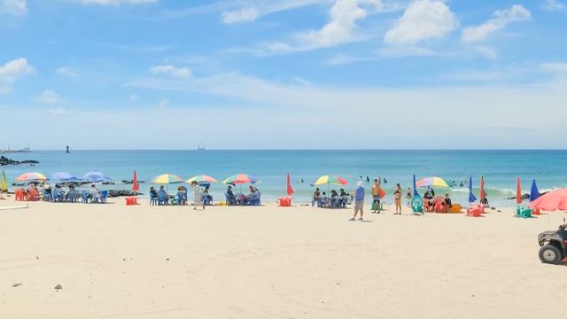 [4K] Walking on the beautiful summer sea in South Korea.Jeju Island Beach Walking Tour&Travel Guide смотреть онлайн