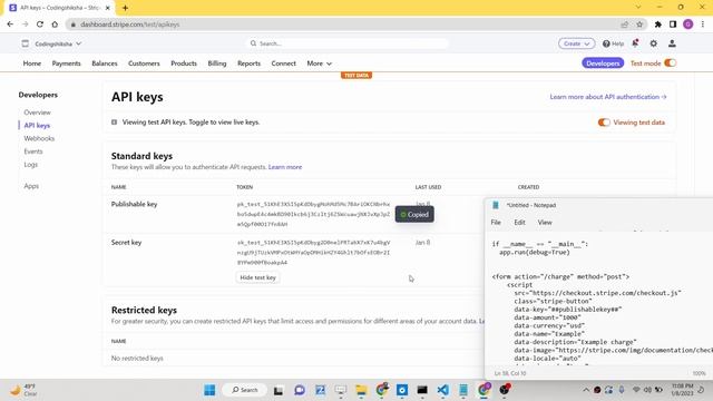 Python 3 Flask Stripe Card Checkout Example Using Charges API in Browser Using HTML5 Form in JS смотреть онлайн