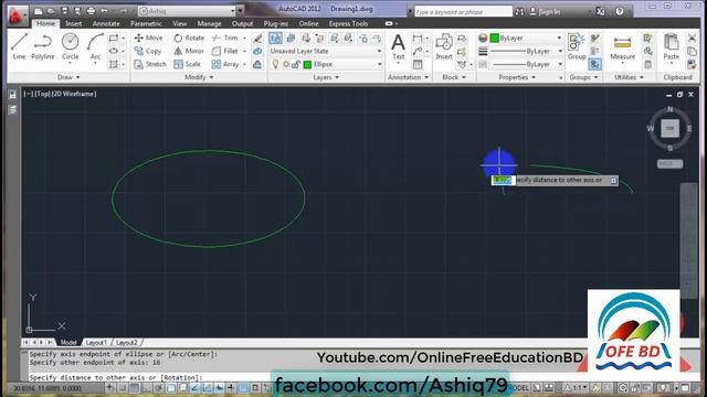 08. Autocad Bangla Tutorial ( Ellipse Tool ) смотреть онлайн