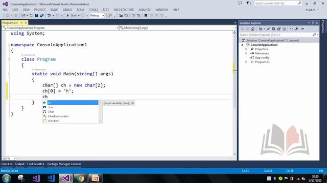 Convert Character Array to String in C# смотреть онлайн