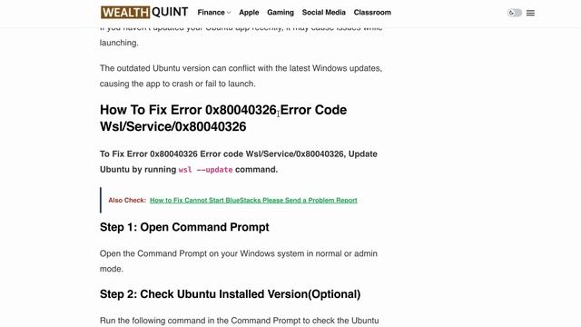 How To Fix Error 0x80040326 Error Code Wsl/Service/0x80040326 смотреть онлайн