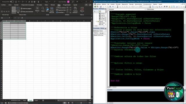 Curso de macros en Excel Cap4 Referencias a celdas Rangos y Hojas con (VBA) @JANSPROGRAMING смотреть онлайн