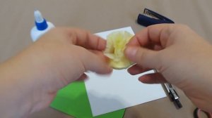 Одуванчик из салфеток