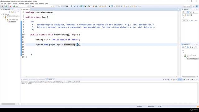 21# String methods | Java Programming: Step by Step from A to Z смотреть онлайн