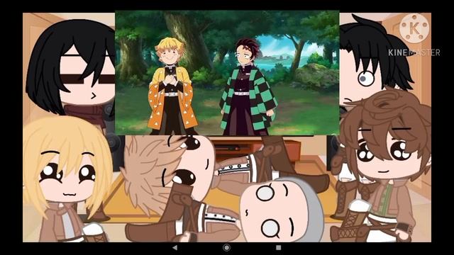 Attack on Titan reacts to Demon Slayer // Part 2 // remake смотреть онлайн