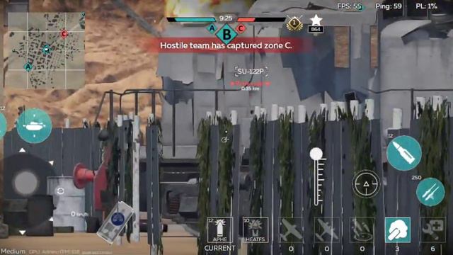 Warthunder mobile: KV-122 platoon battles🇷🇺 pt:2 смотреть онлайн