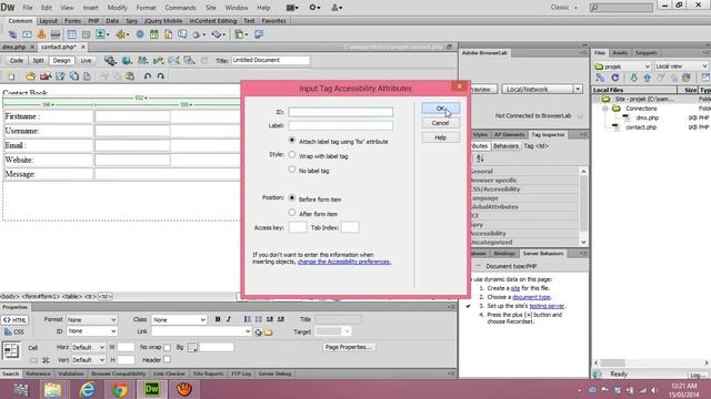 create contact php смотреть онлайн