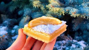 Лимонные пирожные квадратики. Легкий и быстрый рецепт цитрусового десерта!