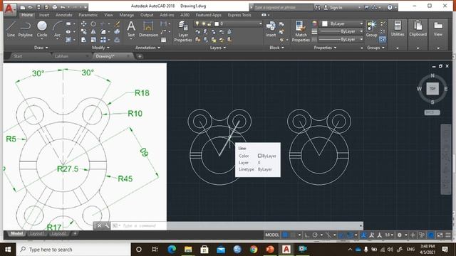Bengkel Asas AutoCAD UTHM IEM Tugasan 1 смотреть онлайн