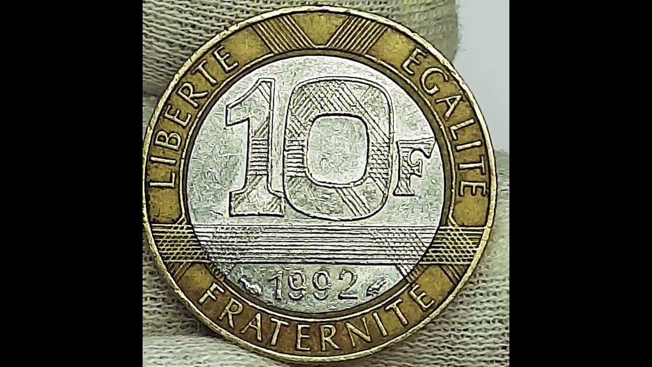 10 франков 1992 года. Гений свободы. Франция.