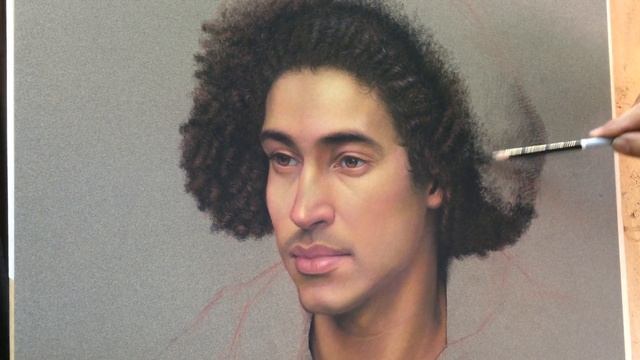 Portrait of Alex - Pastel on Sennelier La Carte paper смотреть онлайн