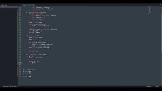 Односвязный список на python смотреть онлайн