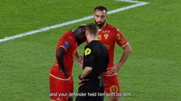 Football Referee (Clement Turpin) With Microphone | VAR CHECK | Ligue 1
