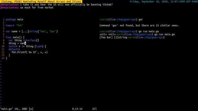 [Golang, PEGN] Reminding Myself About Arrays and Slices смотреть онлайн