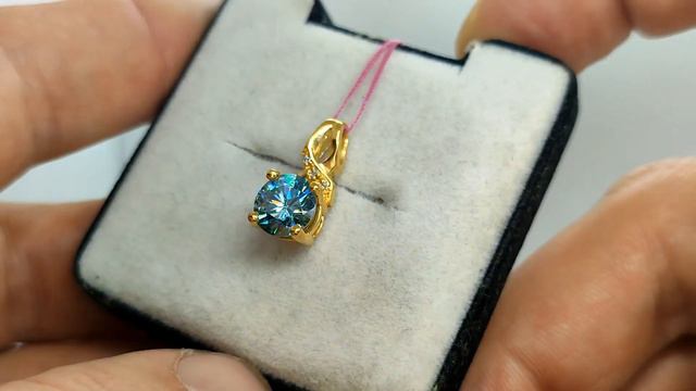 Кулон серебро 925 покр золото 750 муассаниты 1,67кт смотреть онлайн