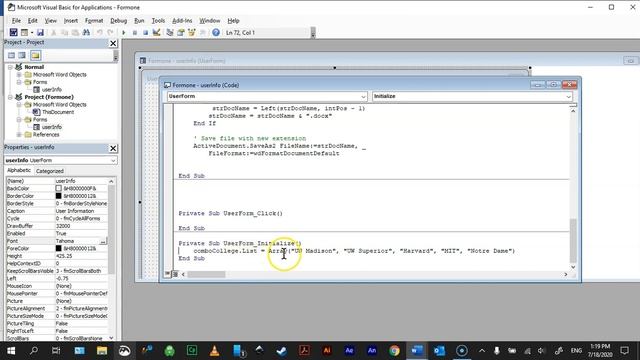 Using a Form in MS Word to Populate a Document смотреть онлайн