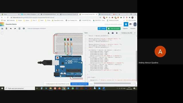 [Aula 11] - Resolução de exercícios Tinkercad envolvendo Monitor Serial(Available(), parseInt() смотреть онлайн