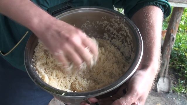 Украинский плов, от сын, пошаговое приготовление, на костре. смотреть онлайн