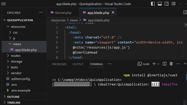 Quiz App | Installation of Inertia | Laravel, Vue Js, Inertia | Episode 3 смотреть онлайн