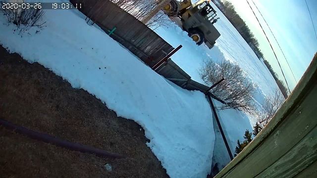 Как прорубают зимнюю дорогу на даче смотреть онлайн