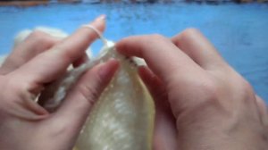 Набор петель по вырезу горловины. Самая простая обработка горловины.