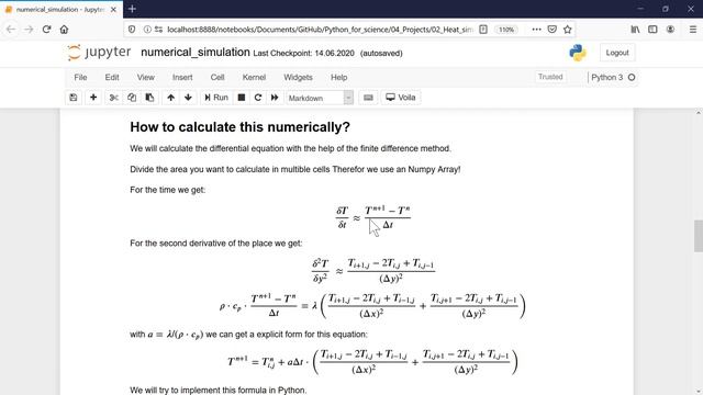 Finite difference Method in Python (heat simulation) смотреть онлайн
