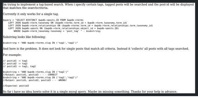 Wordpress: Tags to Post-ID mysql query. Tag Search смотреть онлайн